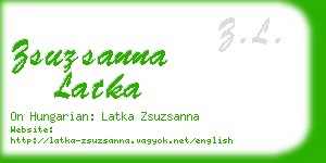 zsuzsanna latka business card